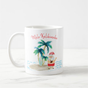 Mug Tropical Surfing Santa Mele Kalikimaka Noël