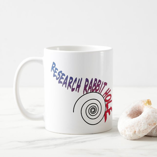 Mug Trou de lapin de recherche (Avec donut)