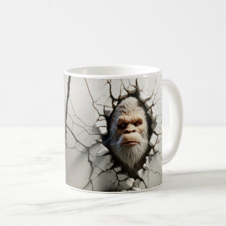 Mug Trou d'éclatement de la boue 3D réaliste Bigfoot d