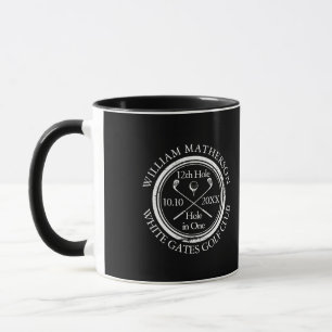 Mug Trou en un classique Golf noir et blanc