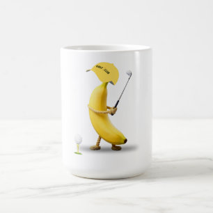 Mug Trou en un – Dessin animé rétro de club de golf à 