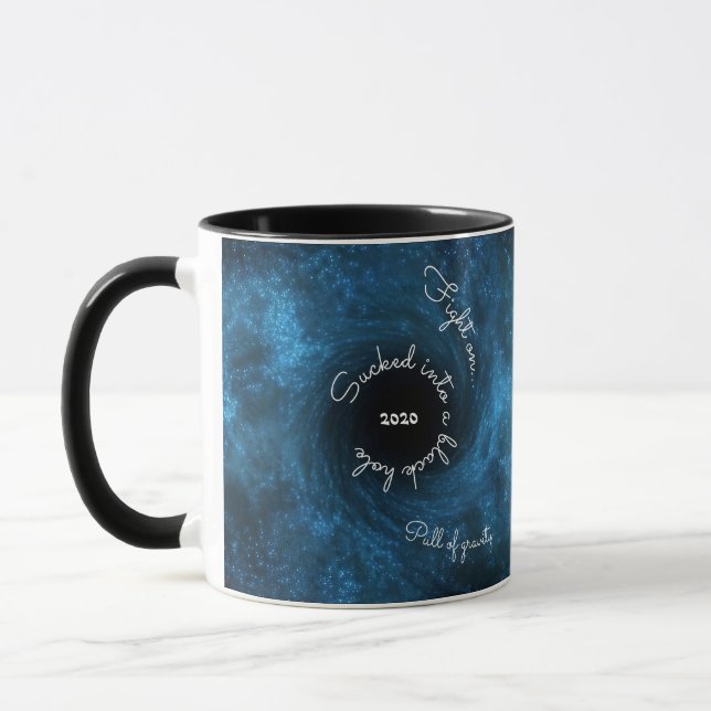 Mug Trou noir Humour foncé Quarantine Covid Cadeau Caf (Gauche)