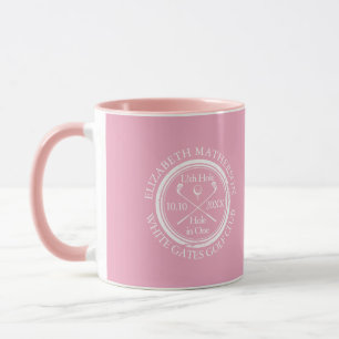 Mug Trou rose dans un golf classique