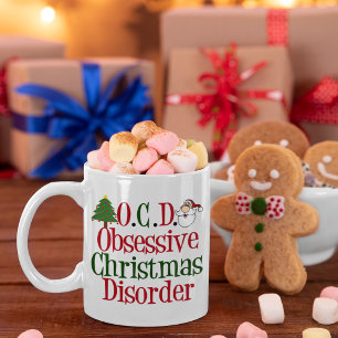 Mug Trouble obsessionnel de Noël