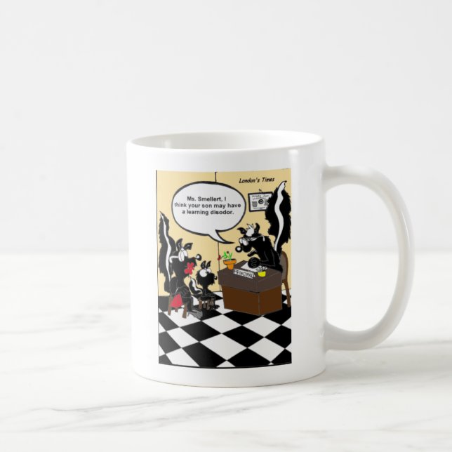 Mug Troubles de l'apprentissage de la peau Drôle Cadea (Droite)