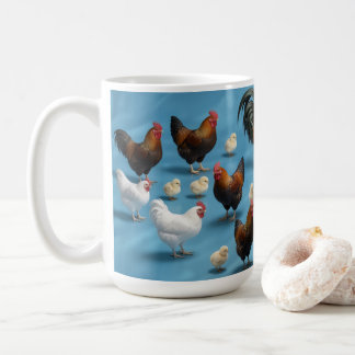 Mug Troupeau de poussins et de coquelets