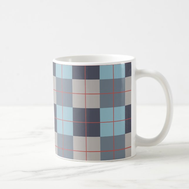 Mug Trout Blue Grey Cotton Gris Semence Orange Rouge M (Droite)