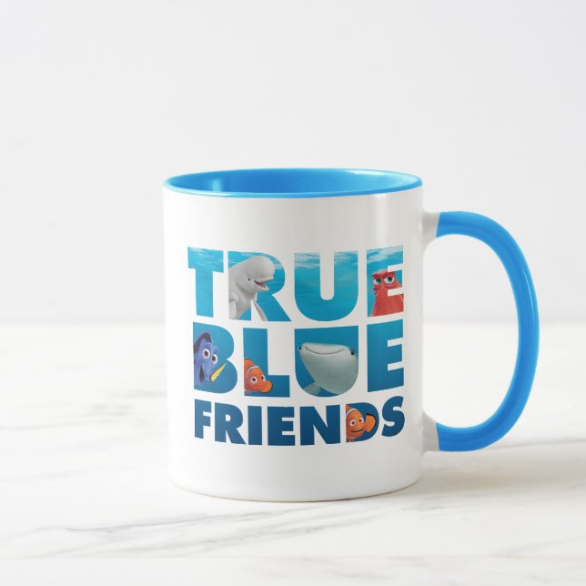 Mug Trouver Dory | Vrais amis bleus (Droite)