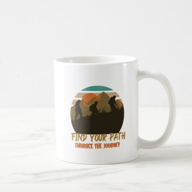 Mug Trouvez votre chemin, embrassez le voyage (Droite)