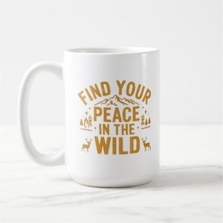 Mug Trouvez votre paix dans le design sauvage