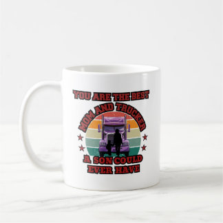 Mug Trucker Mère Son Bond Famille Route Amour Design