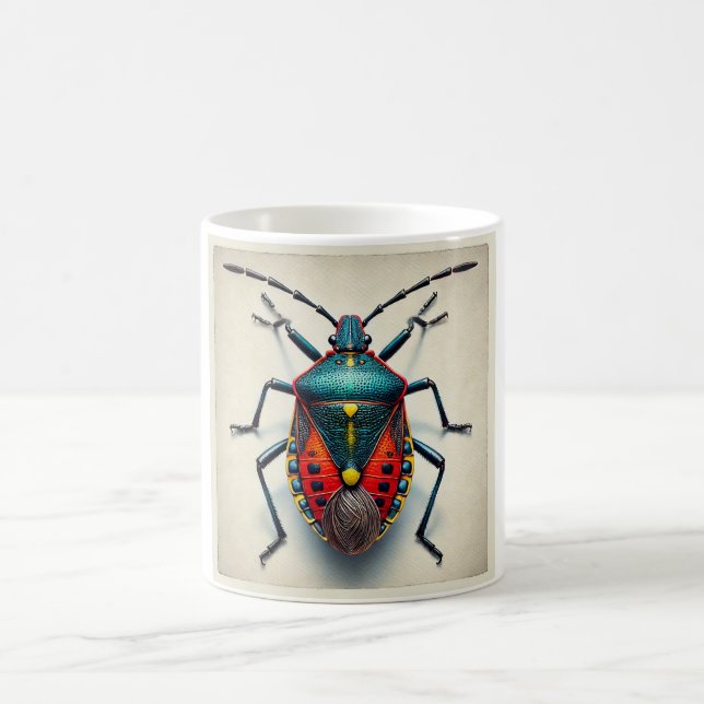 Mug True Bug Heteroptera 010824IREF208 - Watercolor (Centre)
