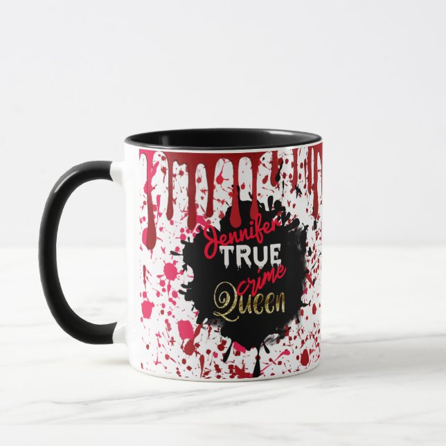 Mug True Crime Queen Personnalisé (Gauche)