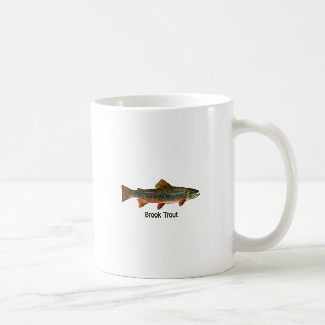 Mug Truite de ruisseau (intitulée) (Droite)