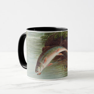 Mug Truite de ruisseau Leaping par Samuel Kilbourne (1