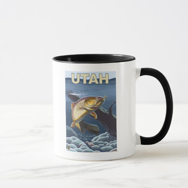 Mug Truite fardée PêcheUtah (Droite)