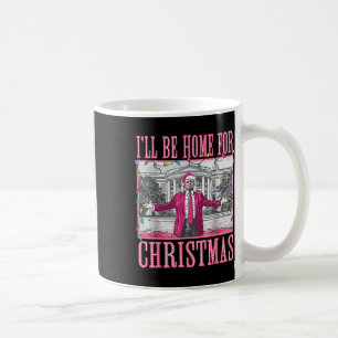 Mug Trump 2024 Je serai à la maison pour Noël Père Noë