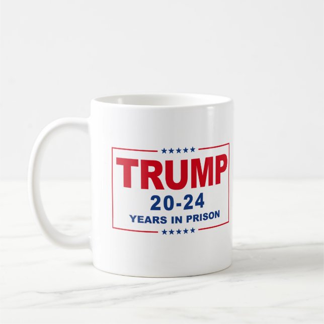 Mug TRUMP 20 - 24 ans de prison - Anti-Trump (Gauche)