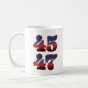 Mug Trump 45 47 Élection Amérique 2024 47e Président