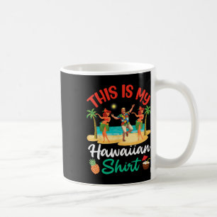 Mug Trump danse avec des filles C'est mon été hawaïen