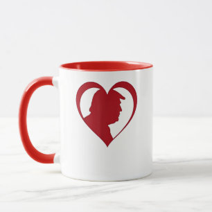 Mug Trump, grand coeur Trump, c'est ma Saint-Valentin
