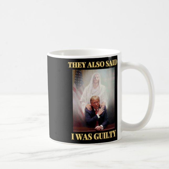 Mug Trump Pas Coupable Jésus Christ Patriot Priez Maga (Droite)