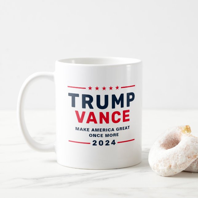 Mug Trump Vance 2024 Président VP (Avec donut)