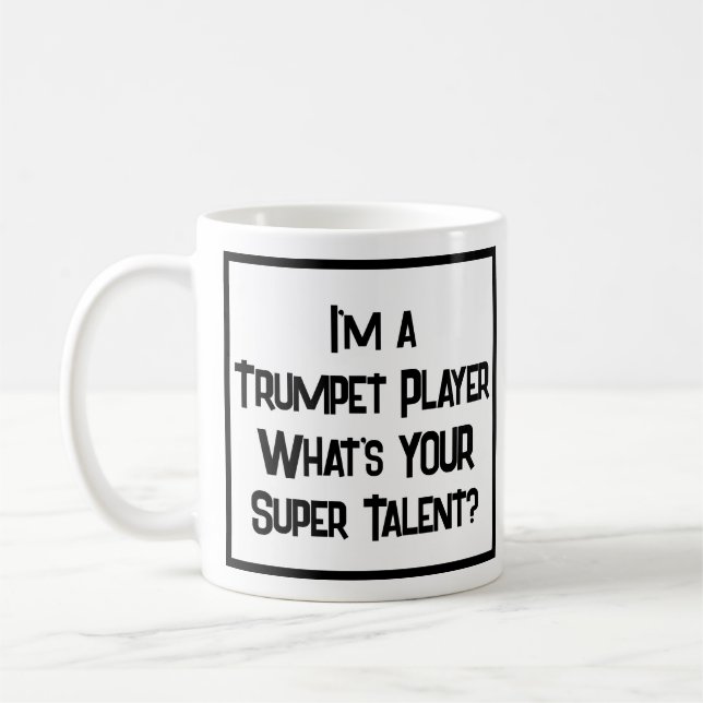 Mug Trumpet Player Super Talent. Trumpeter (Gauche)