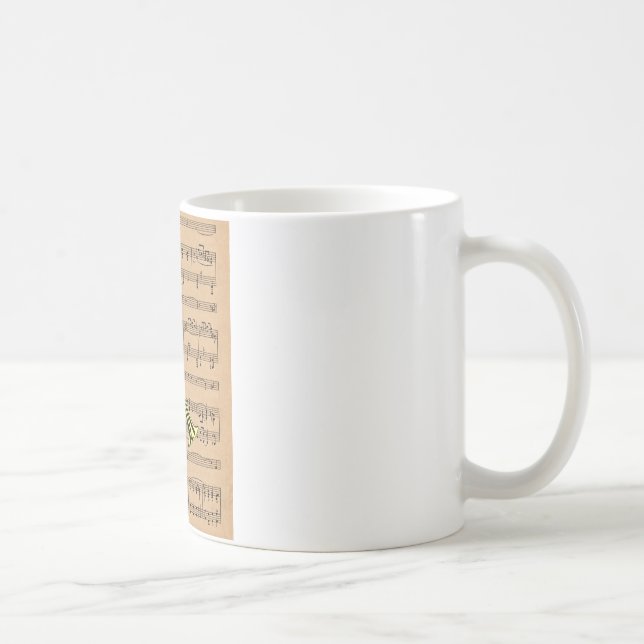 Mug Trumpet with Sheet Music Arrière - plan (Droite)