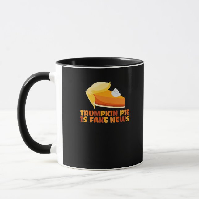 Mug Trumpkin Citrouille tarte drôle Thanksgiving Fitti (Gauche)