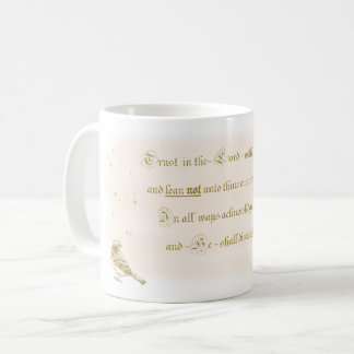 Mug Trust in the Lord Proverbs bible calligraphy