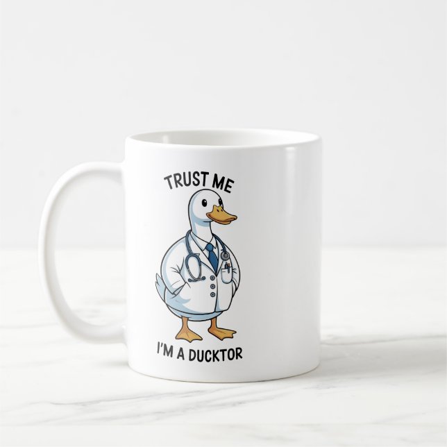 Mug Trust Me I’m a Ducktor Funny Doctor Day (Gauche)