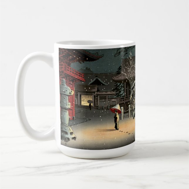 Mug Tsuchiya Koitsu - Neige au temple de Nezu (Gauche)