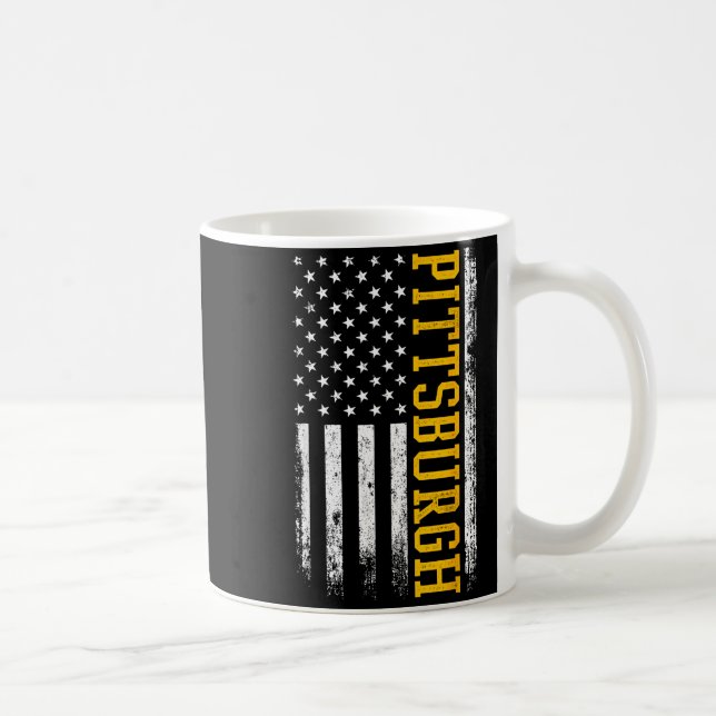 Mug Ttsburgh Usa Flag Patriotic American From Ttsburgh (Droite)