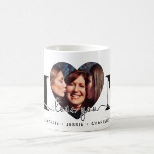 Mug Tu aimes maman   Heart Photo Fête des mères