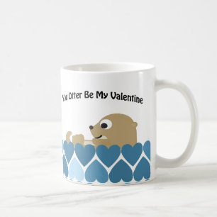 Mug Tu dois être ma Saint-Valentin avec les coeurs