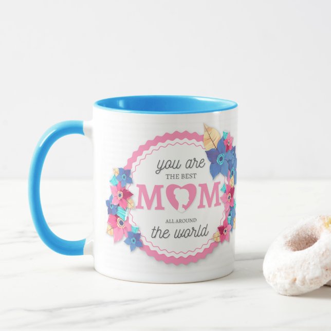 Mug Tu es la meilleure maman du café au monde (Avec donut)
