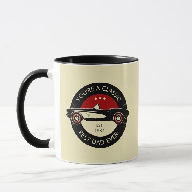 Mug Tu es un classique meilleur papa jamais Fête des p (Gauche)