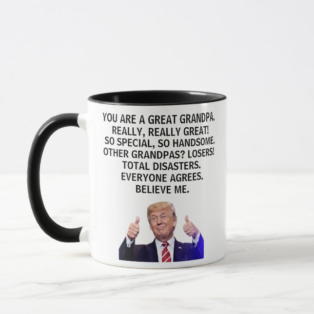 Mug Tu es vraiment un grand-père vraiment génial, Trum (Gauche)