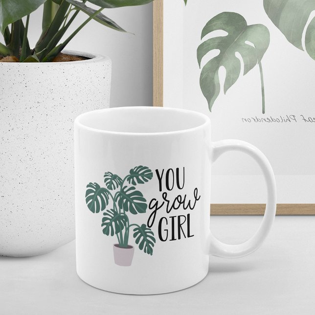 Mug Tu Grandis Fille | Amoureux Plantes amusants (Créateur téléchargé)