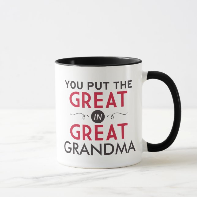 Mug Tu mets le grand dans Grand-mère (Droite)