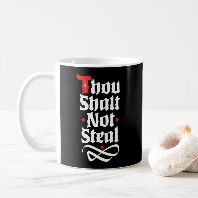 Mug Tu N'As Pas Volé La Protection Chrétienne Drôle (Avec donut)