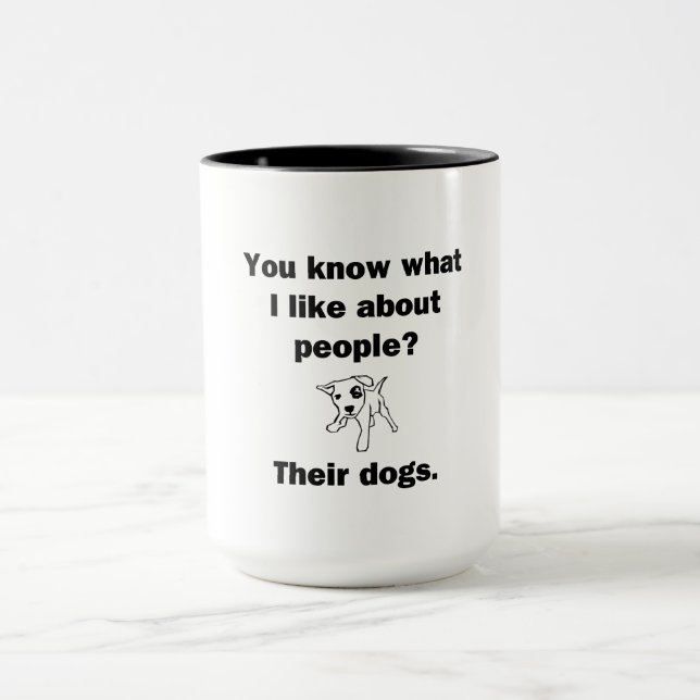 Mug Tu Sais Ce Que J'Aime Chez Les Gens ? (Centre)