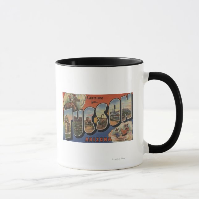 Mug Tucson, Arizona - Scènes de grandes lettres 2 (Droite)