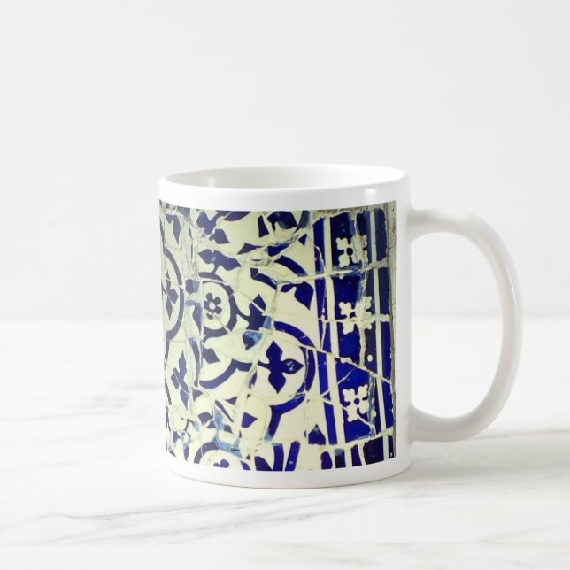 Mug Tuiles de mosaïque de Guell du parc de Gaudi (Droite)