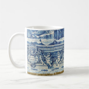 Mug Tuiles murales portugaises bleues et blanches avec