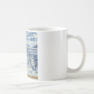 Mug Tuiles murales portugaises bleues et blanches avec