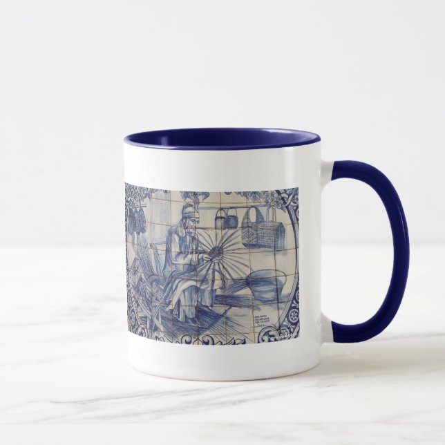 Mug Tuiles portugaises d'azulejo (Droite)