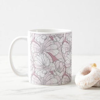 Mug Tulip Line Drawing