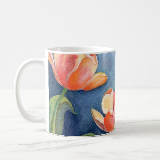 Mug Tulipes et papillon de monarque (Gauche)